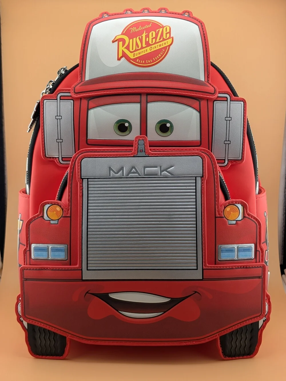 Loungefly Disney Pixar Cars Mack Truck Glow‑in‑the‑Dark Mini Backpack NWT